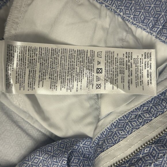 Armani Exchange A|X Men's Size 36 Blue Geometric Print 9" Inseam Chino Shorts - Picture 6 of 8